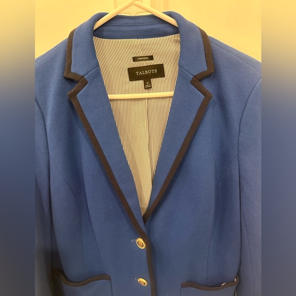 Electric Blue Blazer TALBOTS - Picture 5 of 9